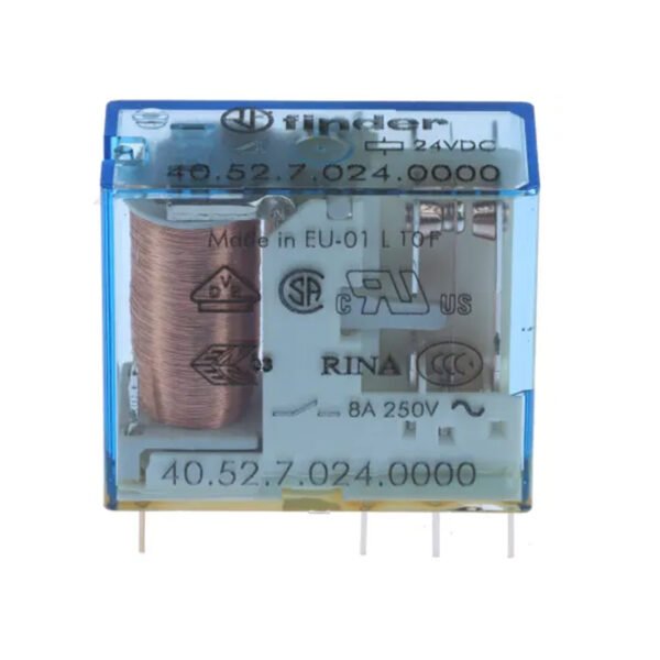 Relay:CBF-R01 (24V dc Coil Non-Latching Relay 4PDT, 5A Switching Current Plug In)