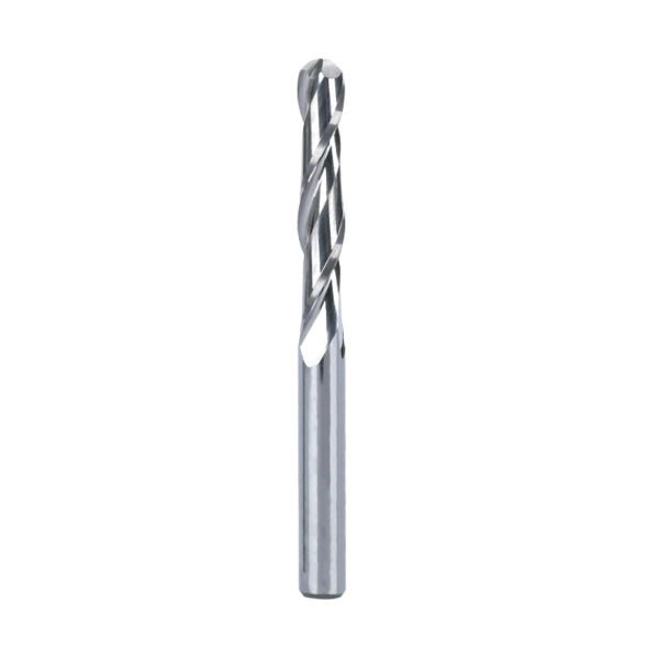 Ball Nose:CN-BN322 (3.175*22 Ball Nose) (3.175mm Two Flutes Carbide Ball Nose End Mills CNC Bits 22mm Flute Length)